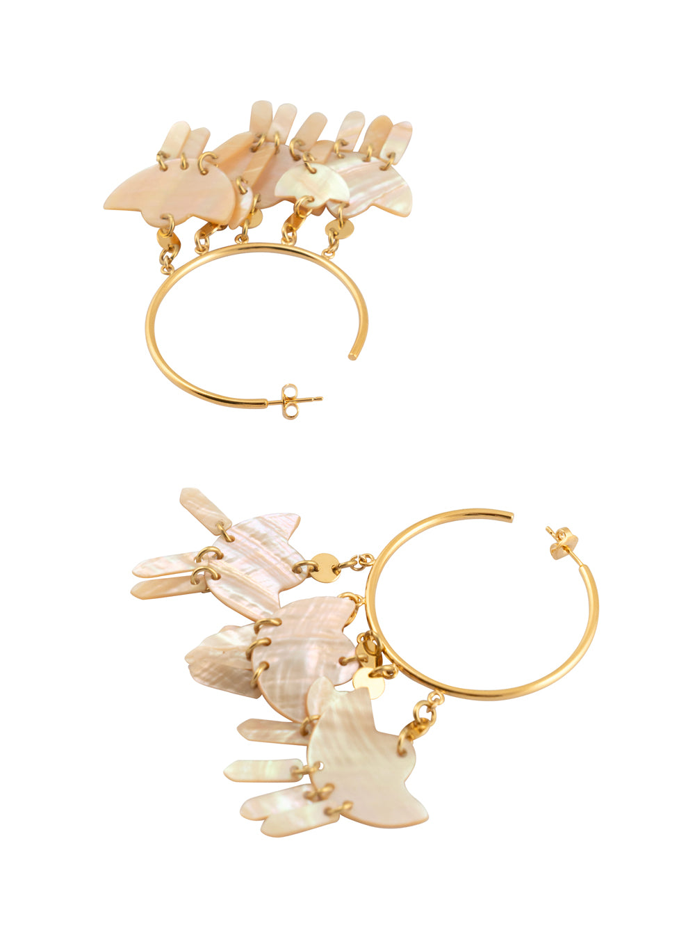 Isabel Marant Women Seashell Large Hoops ISABEL MARANT