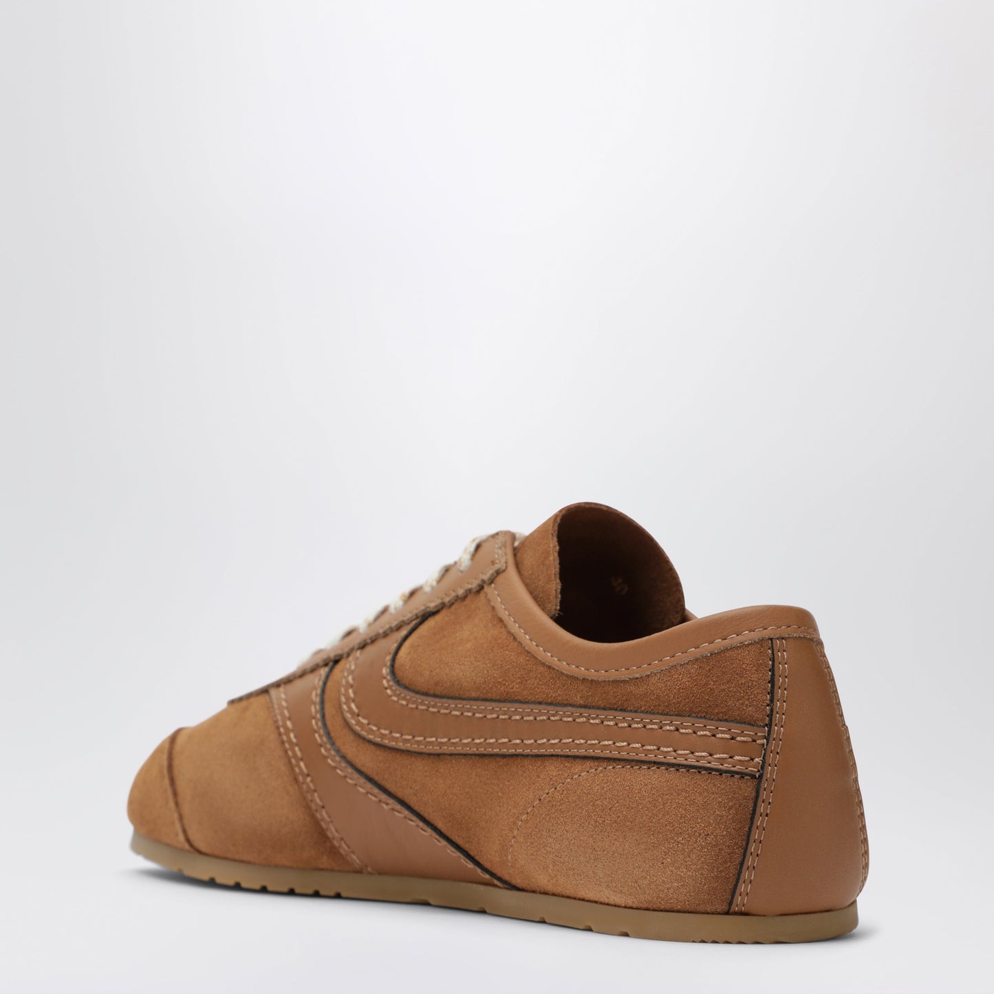 Dries Van Noten Brown Leather And Suede Sneakers Women DRIES VAN NOTEN