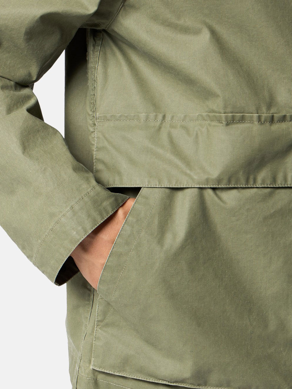 Stone Island Men Waxed Pigment Cotton Tela Coach Jacket STONE ISLAND