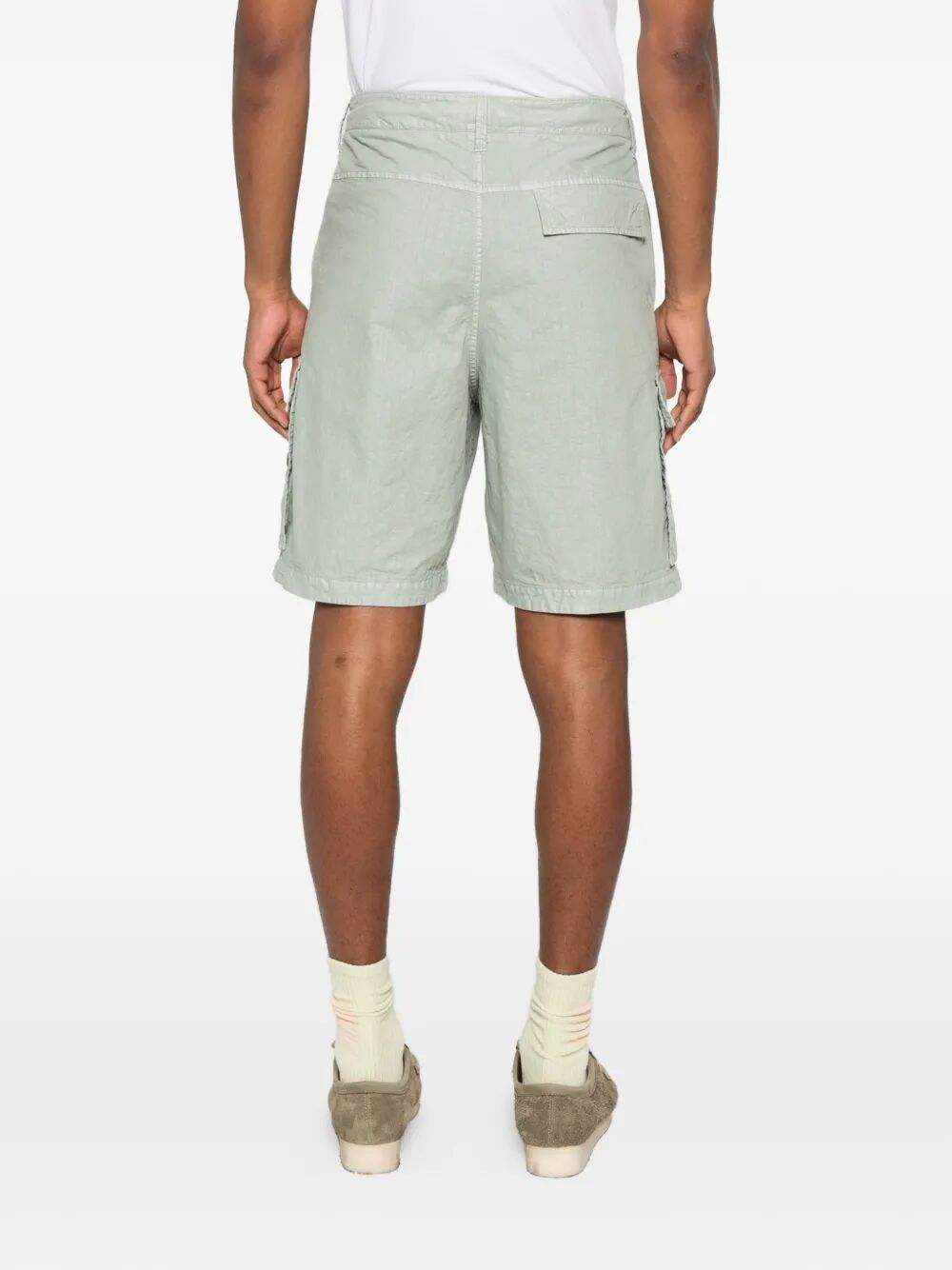 Stone Island Men Nylon Panama Loose Fit Cargo Bermudas STONE ISLAND