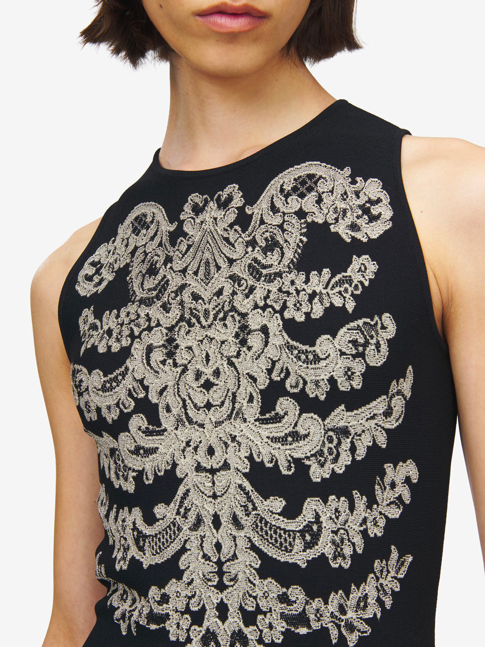Alexander Mcqueen Women Jacq Vlm Mini Dress ALEXANDER MCQUEEN