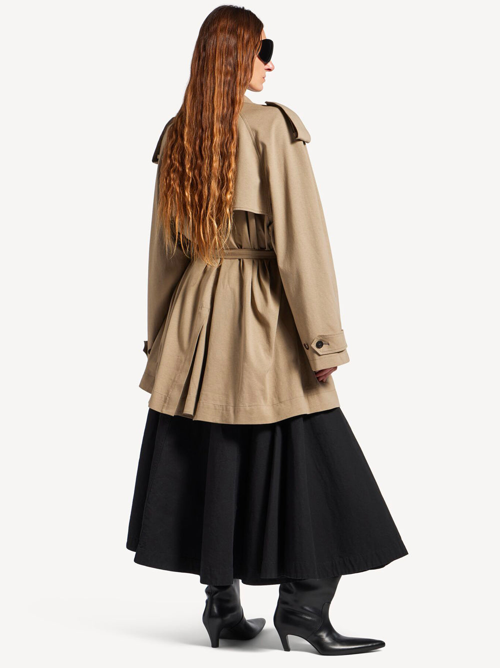 Balenciaga Women Cropped Light Trench BALENCIAGA
