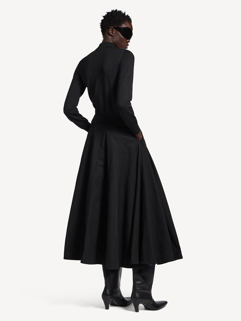 Balenciaga Women Godet Maxi Skirt BALENCIAGA
