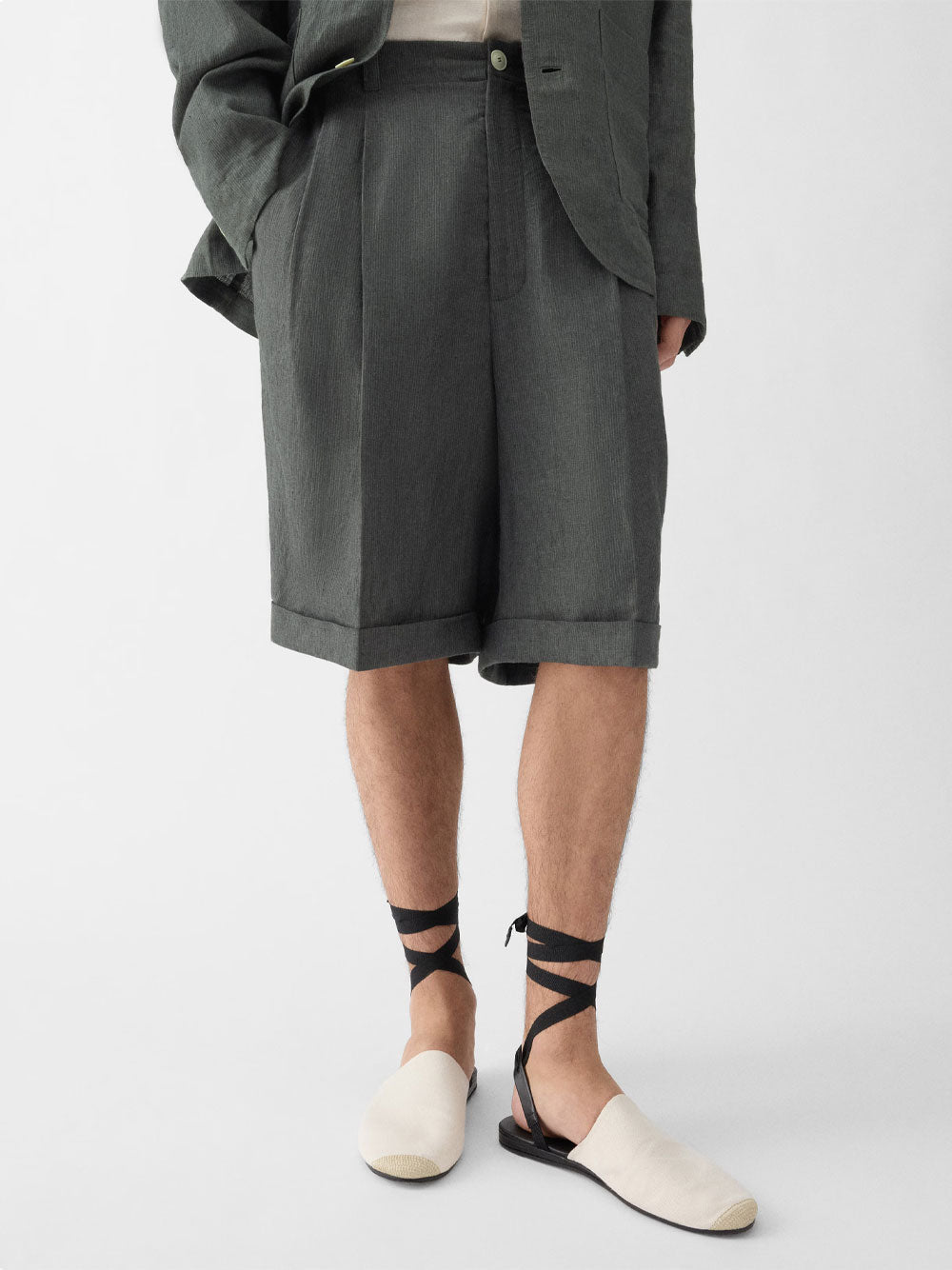 Jacquemus Men Le Short Pastro In Linen JACQUEMUS