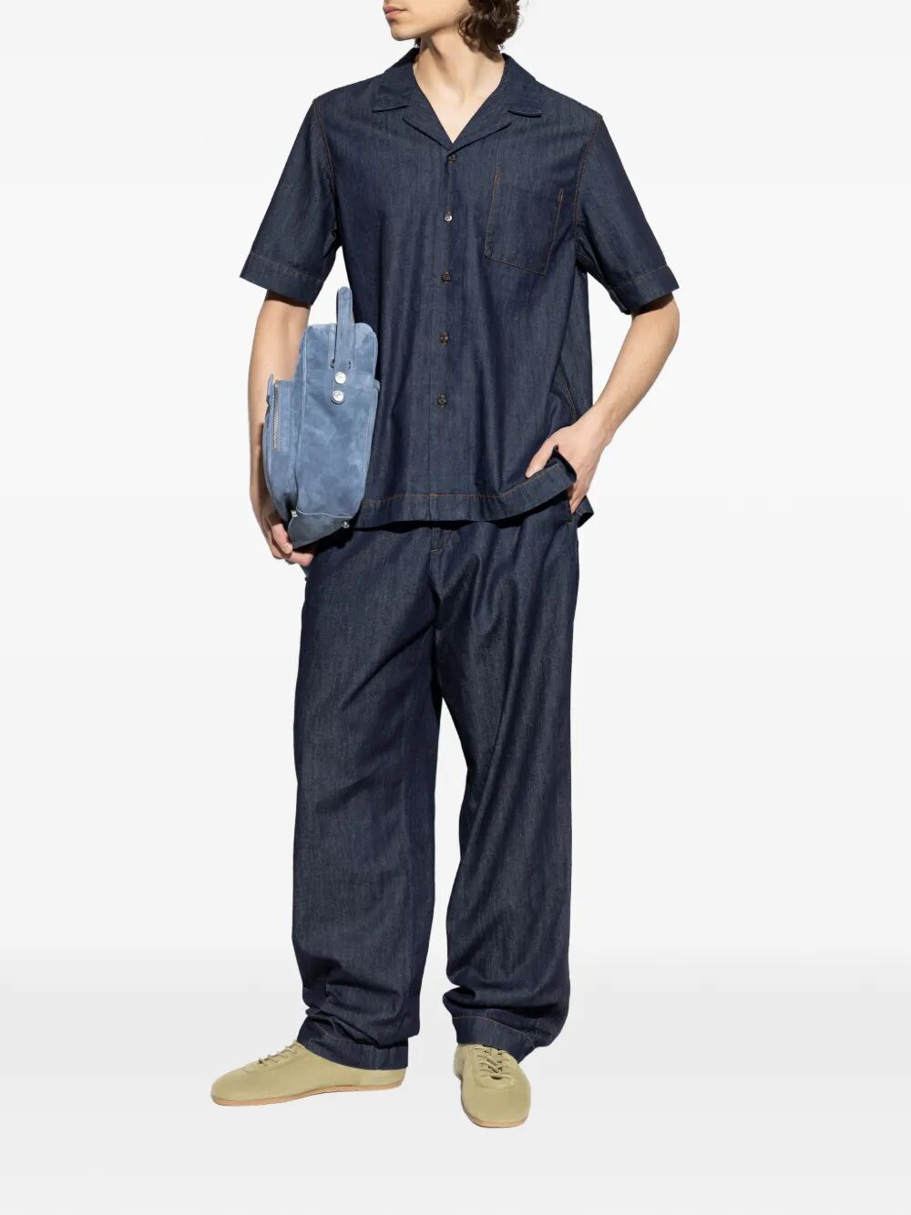 Dries Van Noten Men Cartone Denim Shirt DRIES VAN NOTEN
