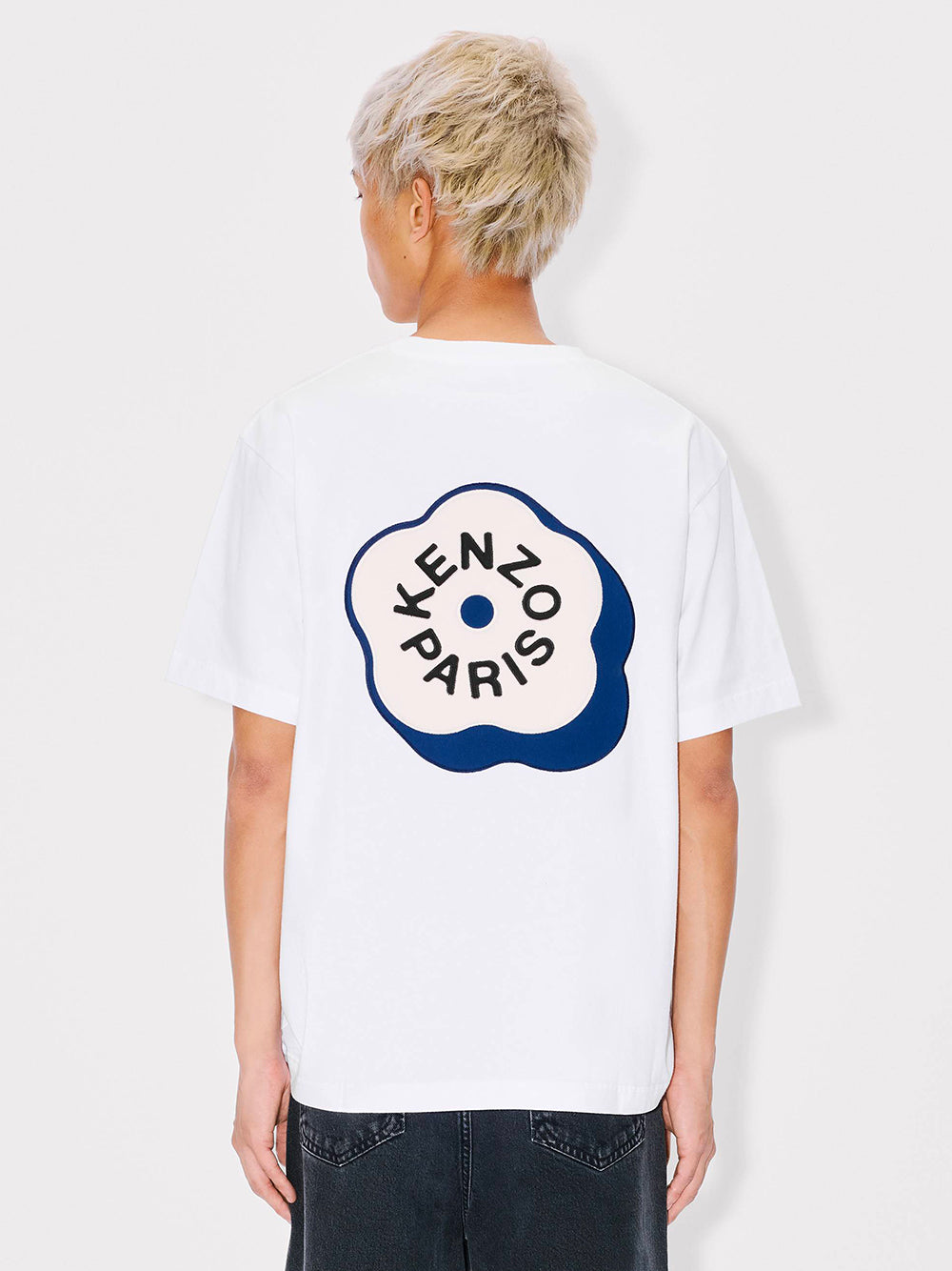 Kenzo Men `Boke Flower 2.0` Embroidered Oversized Cotton T-Shirt KENZO