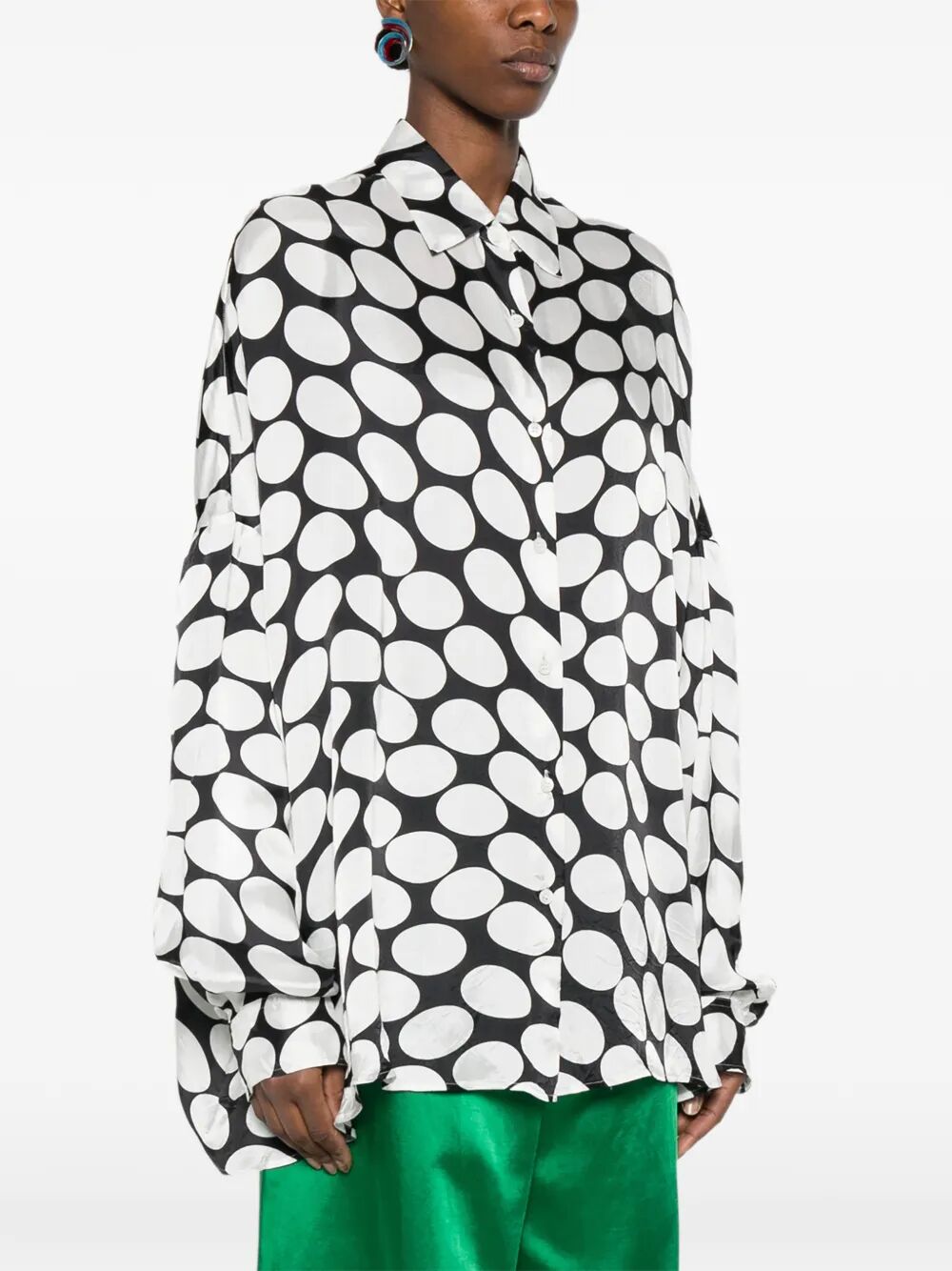 Dries Van Noten Women Casia Viscose Shirt With Large Polka Dot-Motif DRIES VAN NOTEN