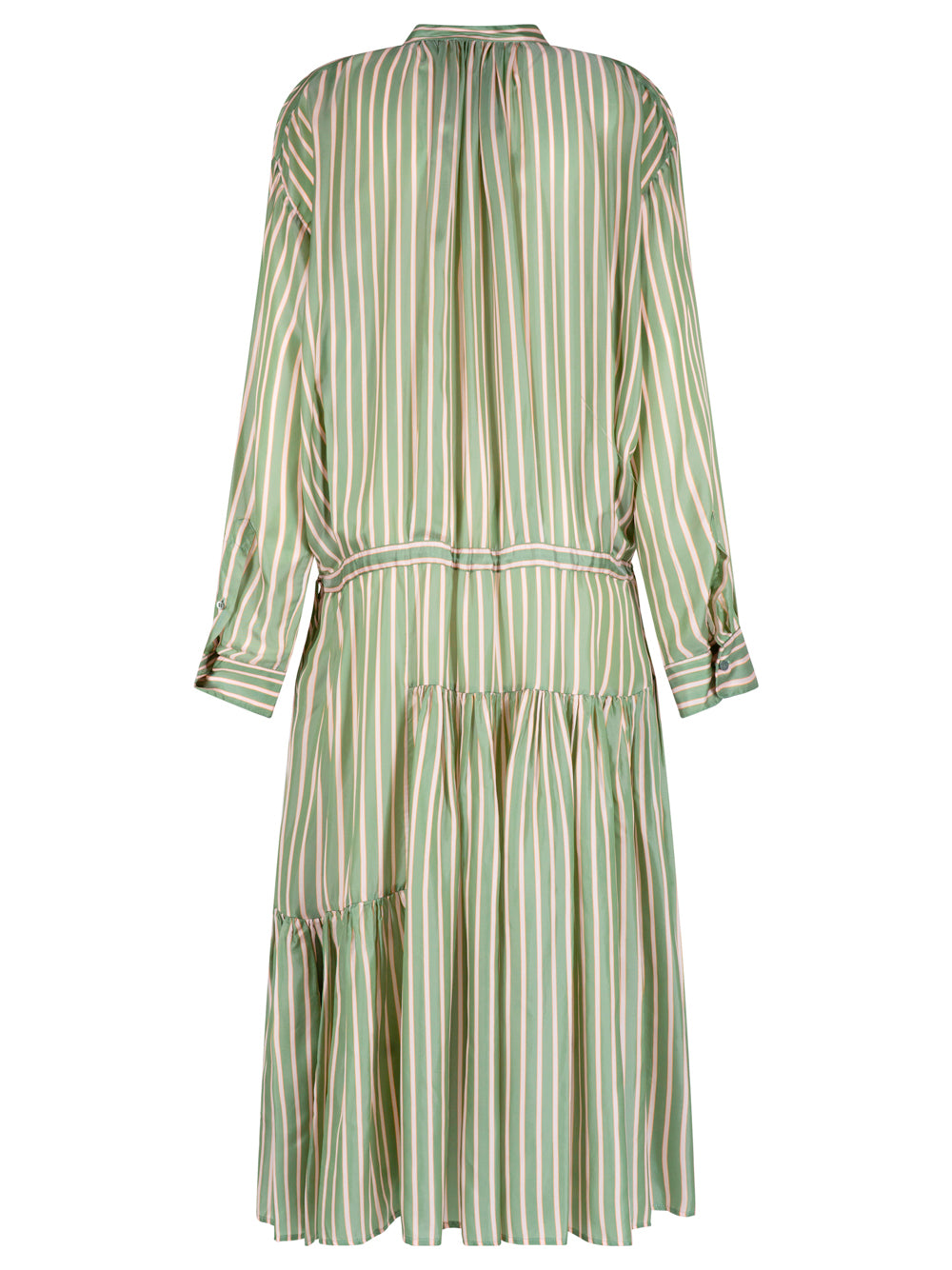 Dries Van Noten Women Denvo Striped Long Dress With Drawstring Waist DRIES VAN NOTEN