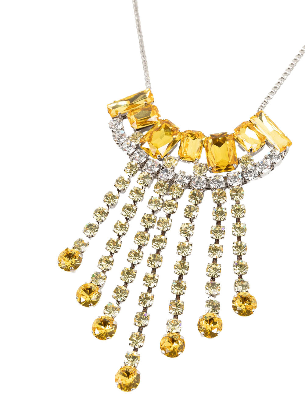 Dries Van Noten Women Statement Brass Necklace With Strass Charms DRIES VAN NOTEN