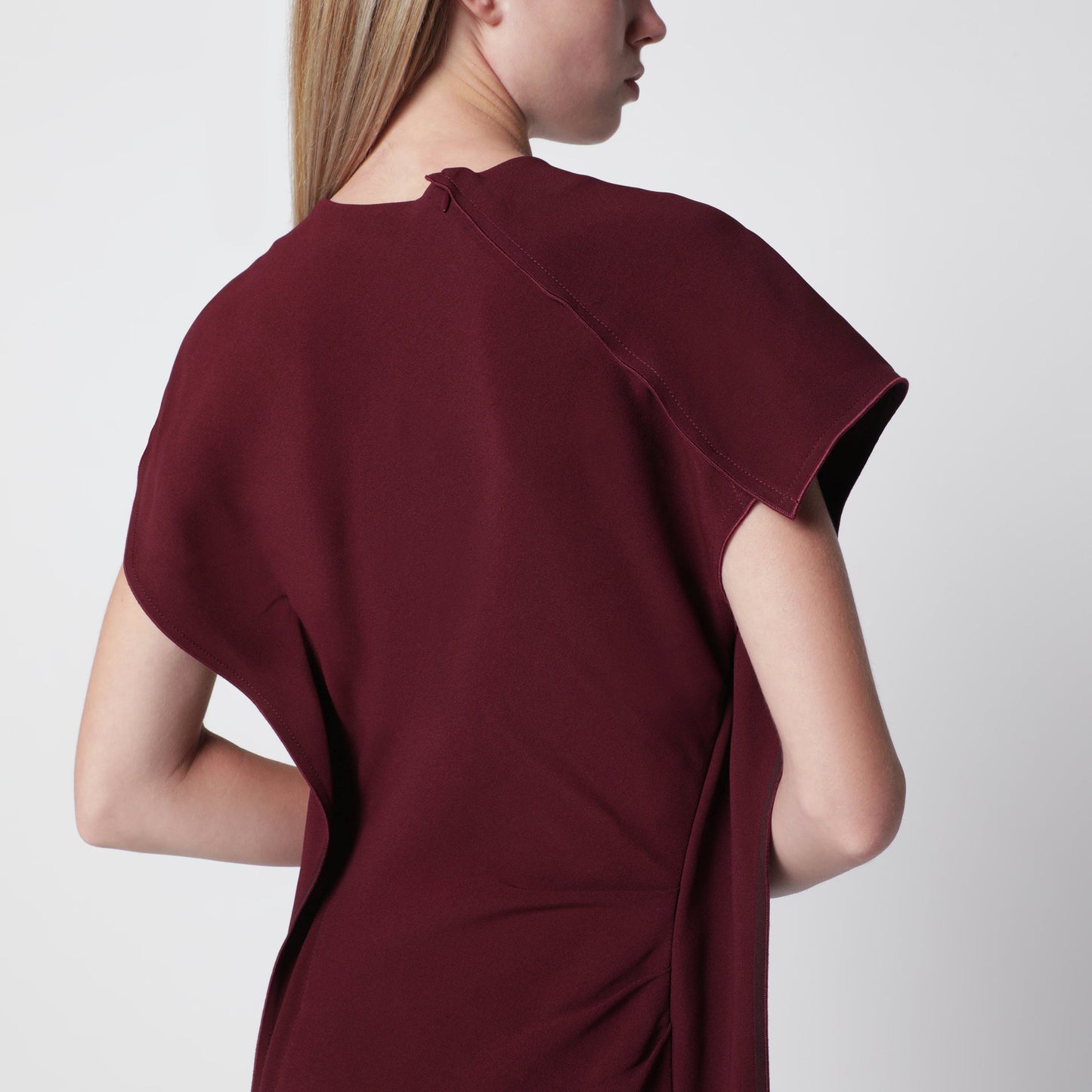 Victoria Beckham Victoria Stretch Cady Ankle-Length Dress In Cinnabar Red Women VICTORIA BECKHAM