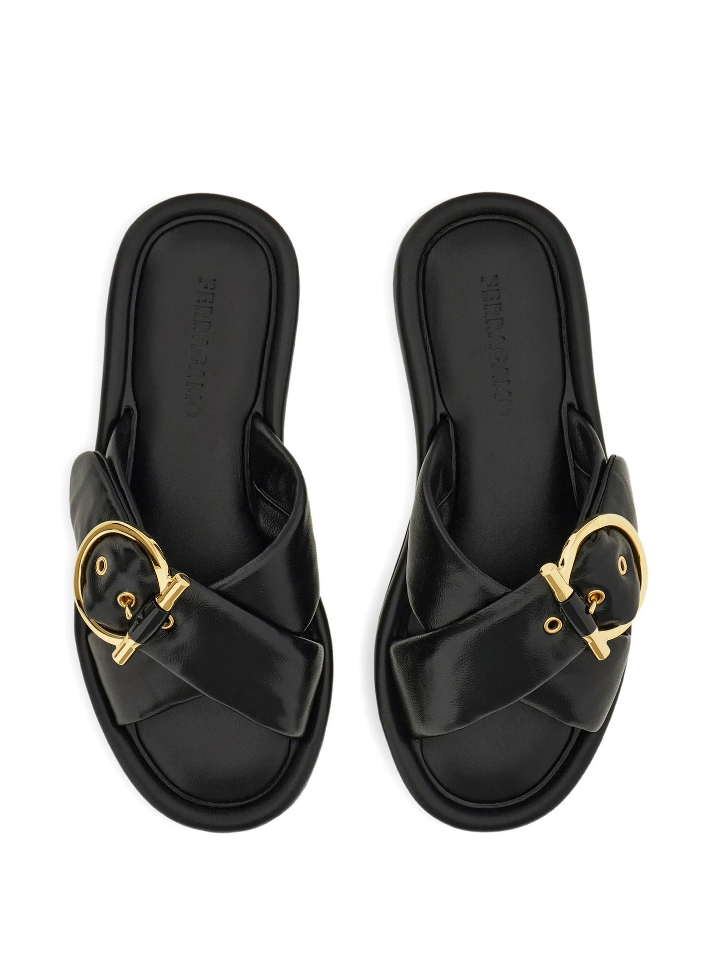 Ferragamo Women Elyzia Leather Slide FERRAGAMO
