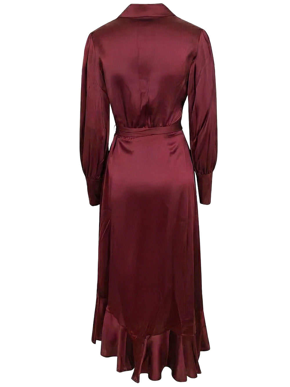 Zimmermann Women Silk Wrap Midi Dress ZIMMERMANN
