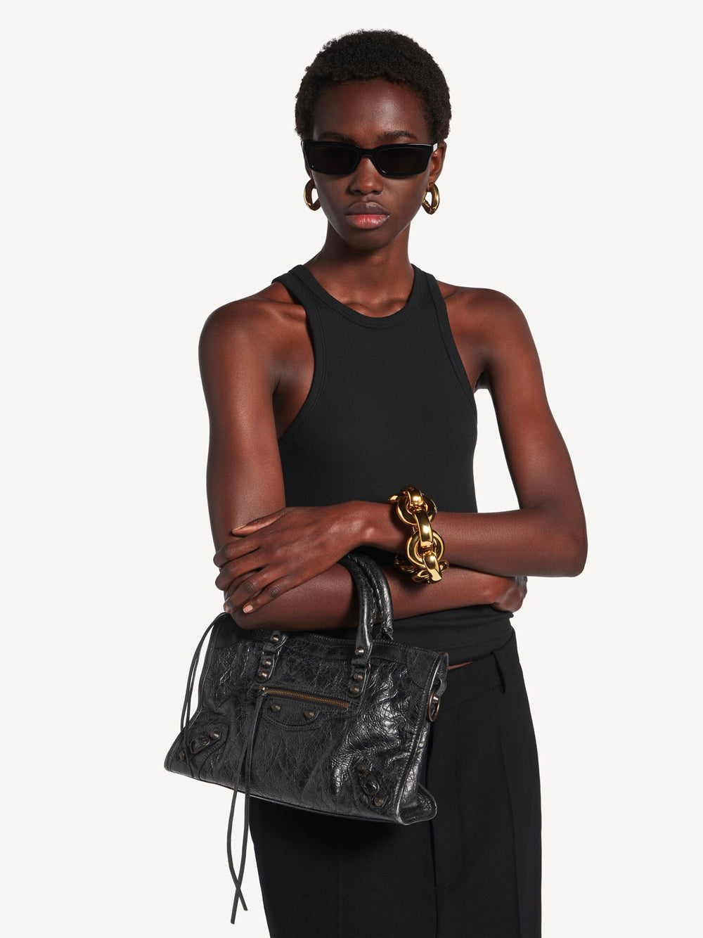 Balenciaga Women Le City Bag Small In Arena Leather BALENCIAGA