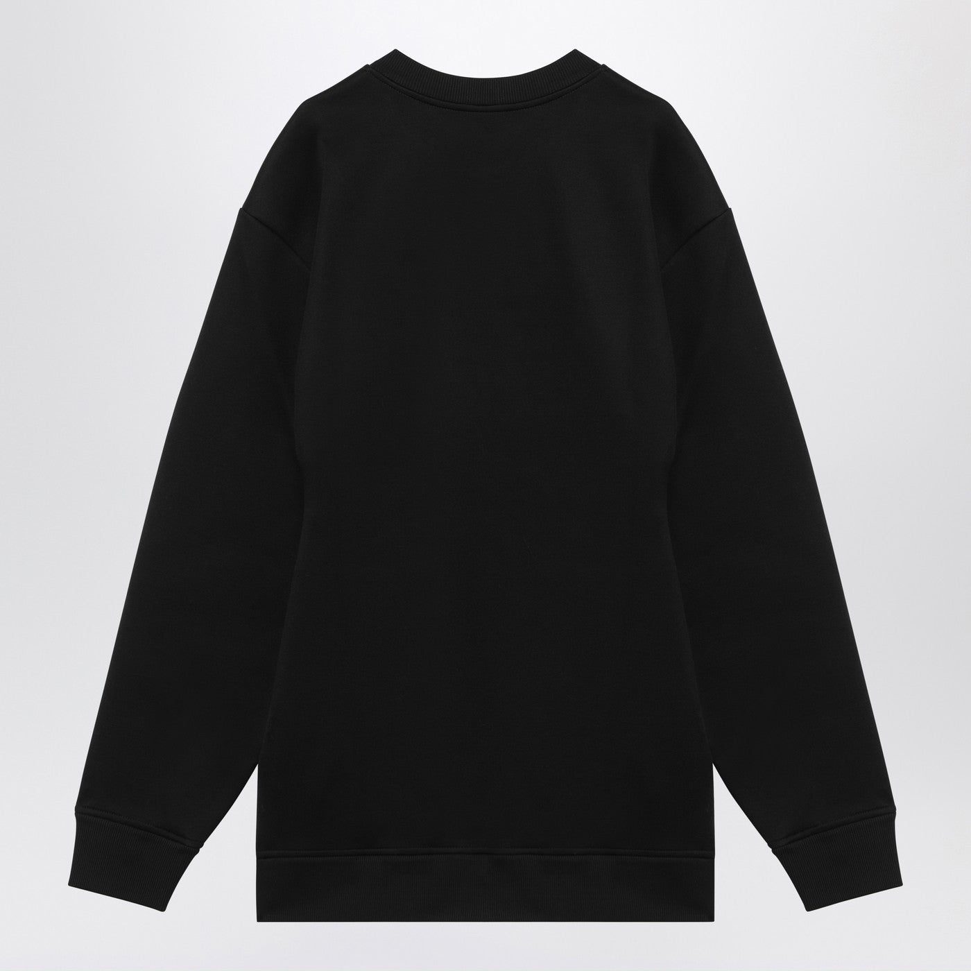 Prada Black Short Plush Dress With Logo Triangle Women PRADA