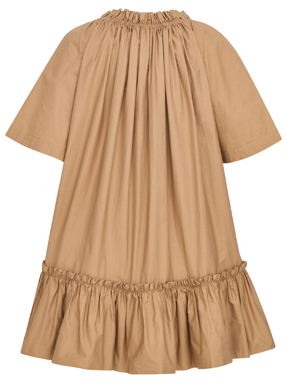 Saint Laurent Women Ruffled Dress In Cotton SAINT LAURENT