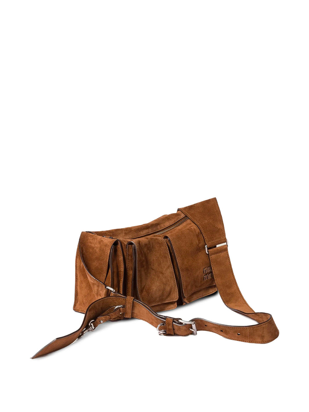 Miu Miu Women Borsa A Tracolla Utilitaire In Pelle Scamosciata MIU MIU