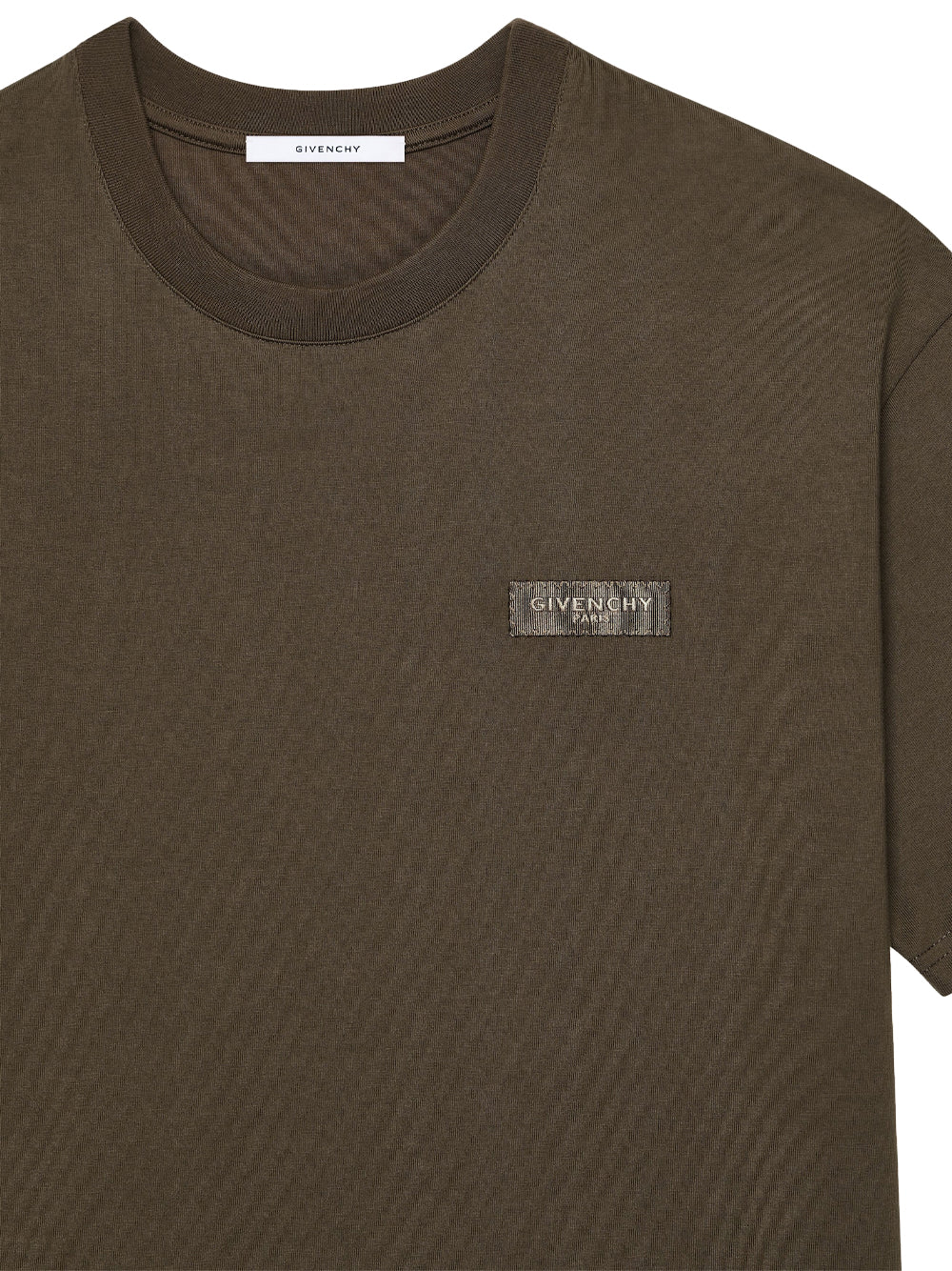 Givenchy Men Givenchy Paris Gros Grain Cotton T-Shirt GIVENCHY