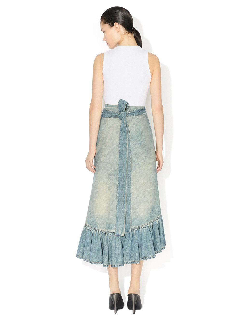 Alaia Women Ruffle Skirt ALAIA