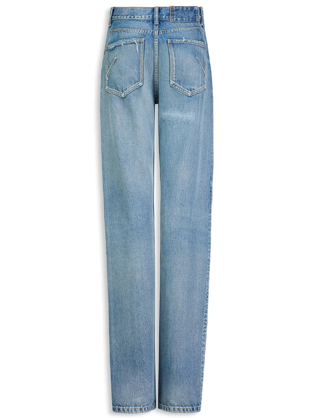 Alaia Women Straight Pants Denim ALAIA