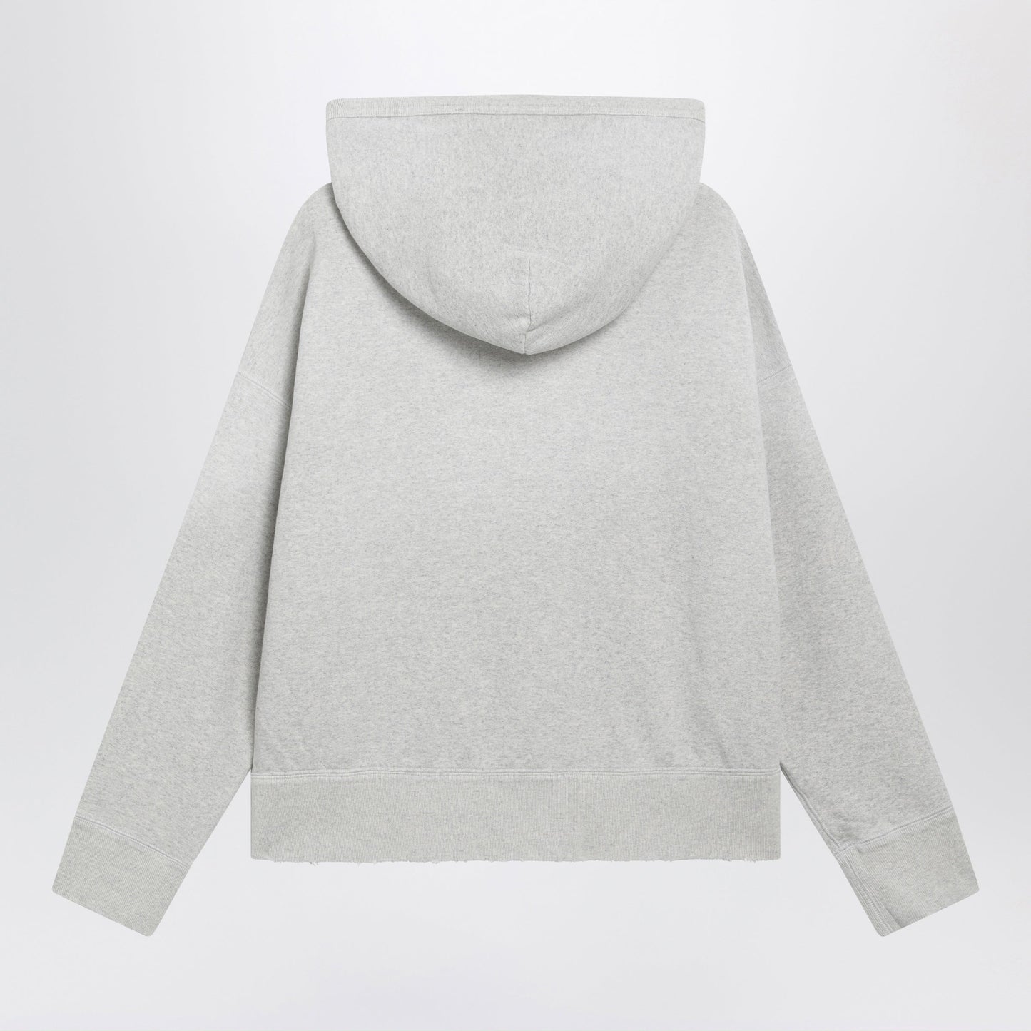 Prada Marble Cotton Hoodie With Jewel Brooch Women PRADA