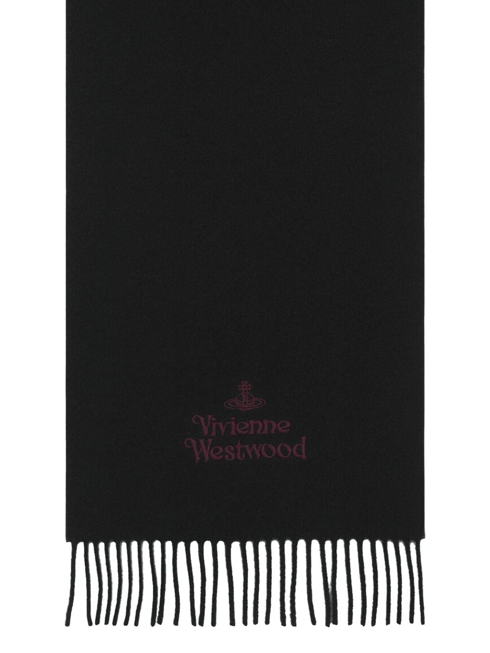 Vivienne Westwood Women Embroidered Wool Scarf VIVIENNE WESTWOOD
