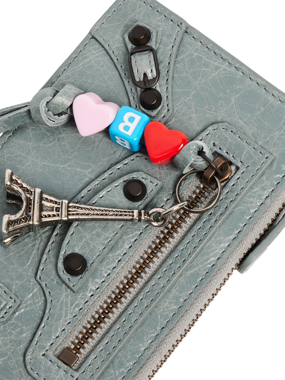 Balenciaga Women Le City Long Coin And Card Holder In Arena Lambskin With Charms BALENCIAGA