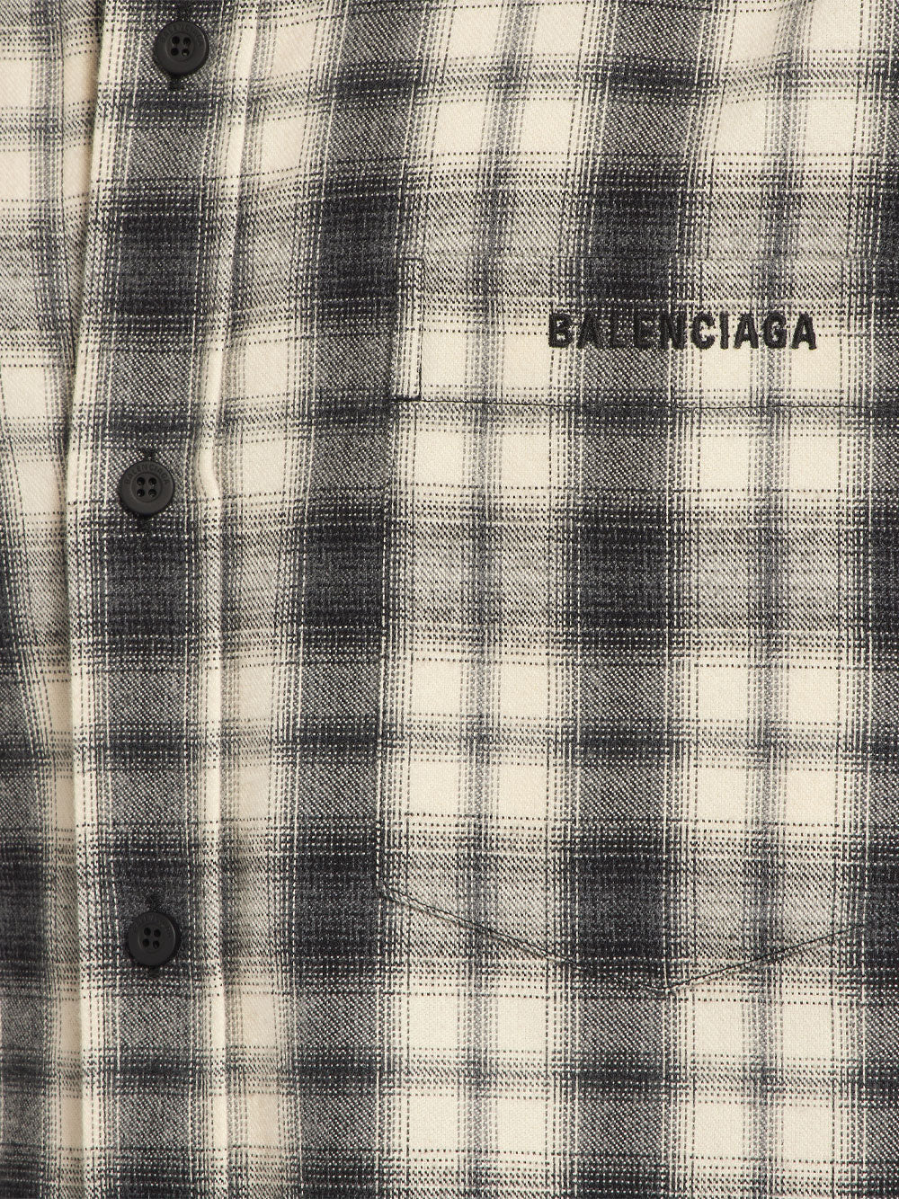 Balenciaga Men Regular Fit Shirt In Check Cotton Flannel BALENCIAGA
