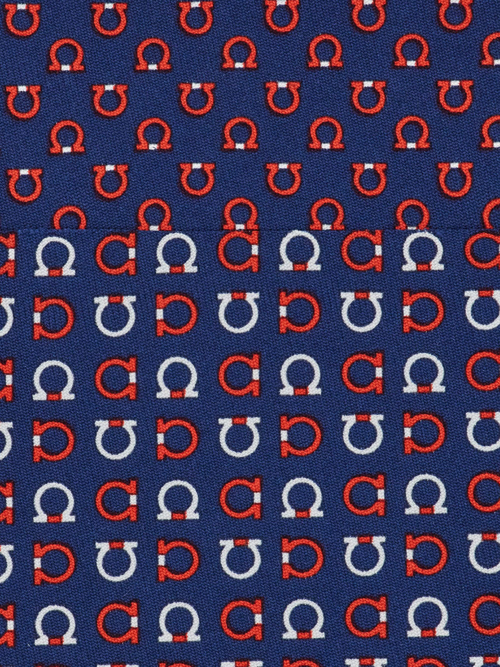 Ferragamo Men Gancini Print Silk Tie FERRAGAMO