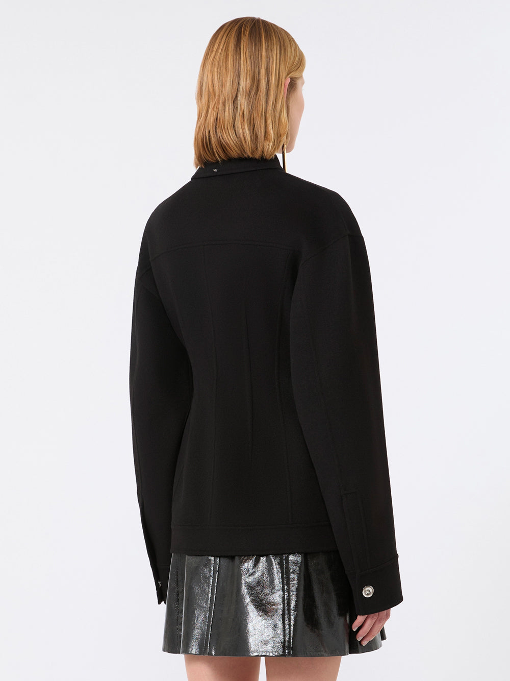 Sportmax Women Shaped Jacket In Pure Wool