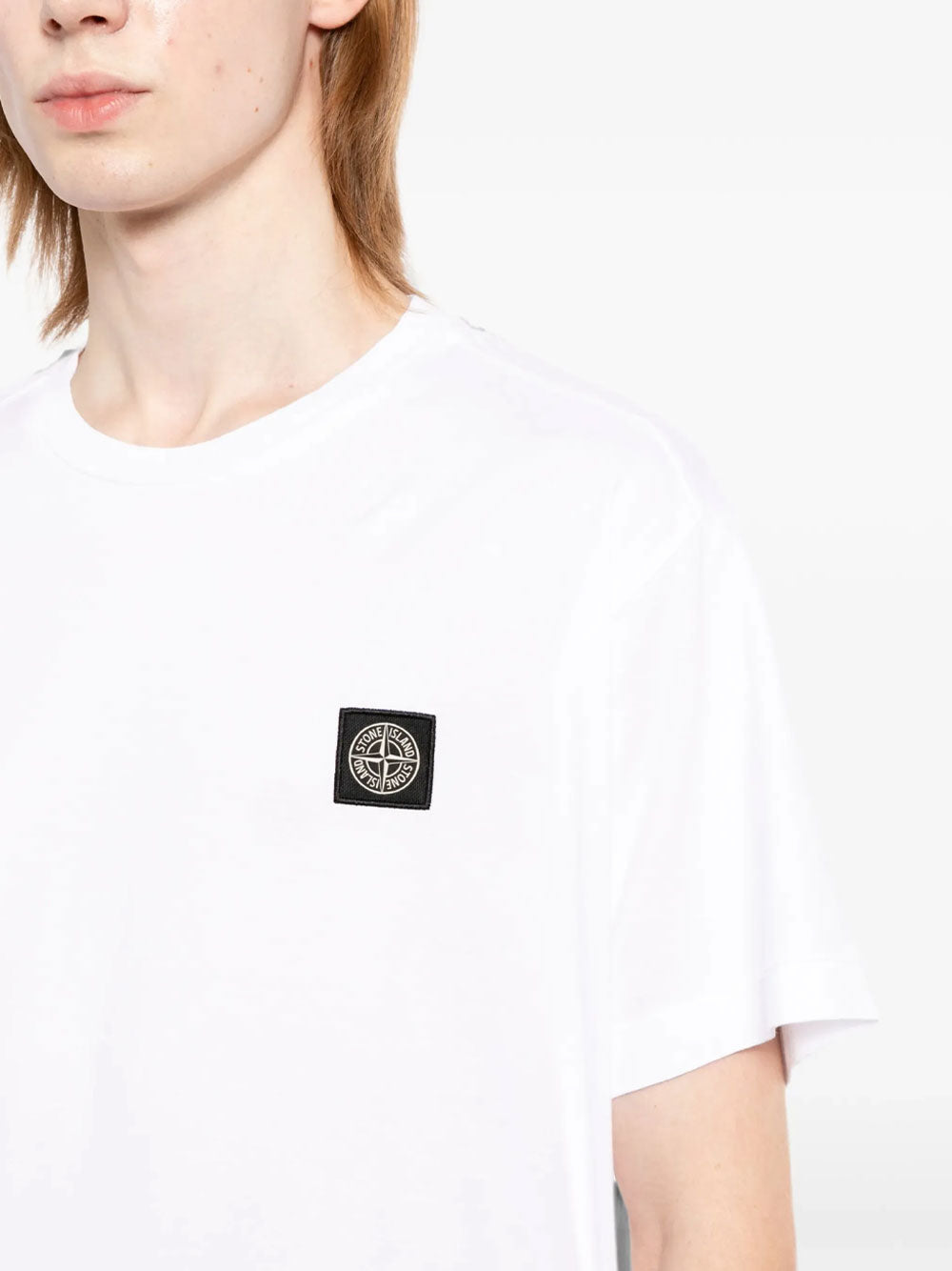 Stone Island Men Slim Fit T-Shirt With Compass Badge STONE ISLAND