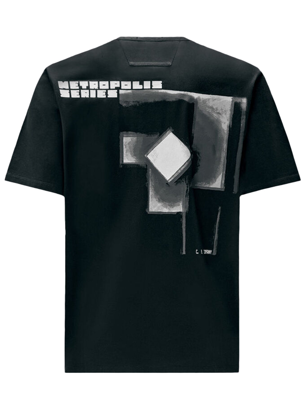 C.P. Company Men T-Shirt "Metropolis Series" In Jersey Con Stampa Sul Retro C.P. COMPANY