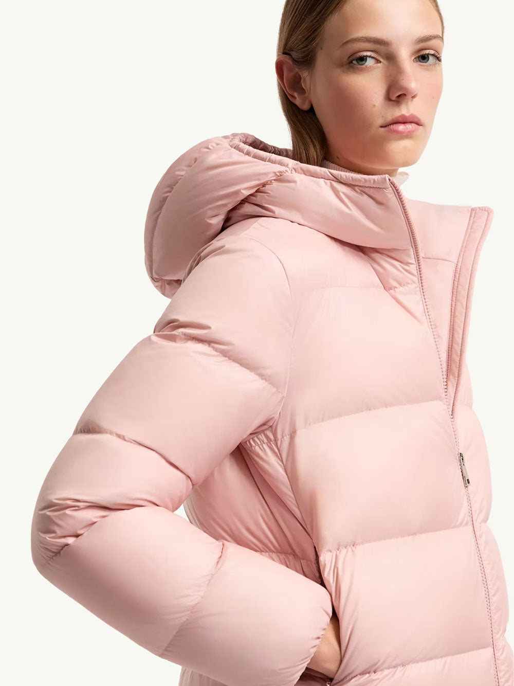 Moncler Women Piumino Corto Feligule Con Cappuccio MONCLER