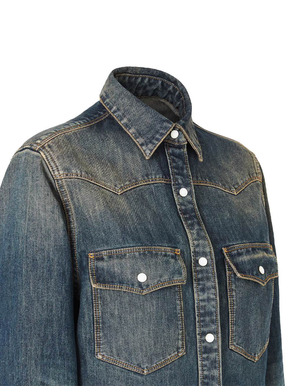 Camicia Western In Denim Lavato Women FENDI