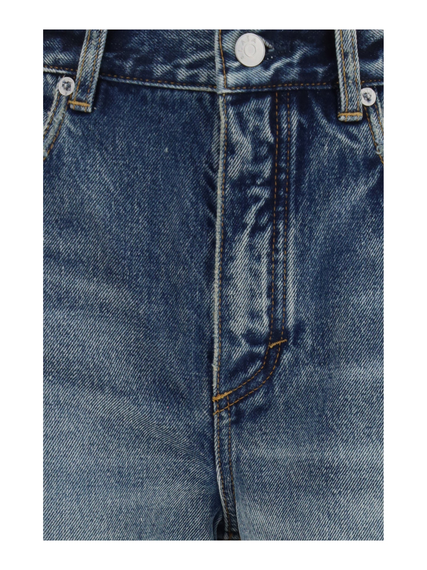 Alaïa Women Straight-Leg Denim Jeans ALAIA