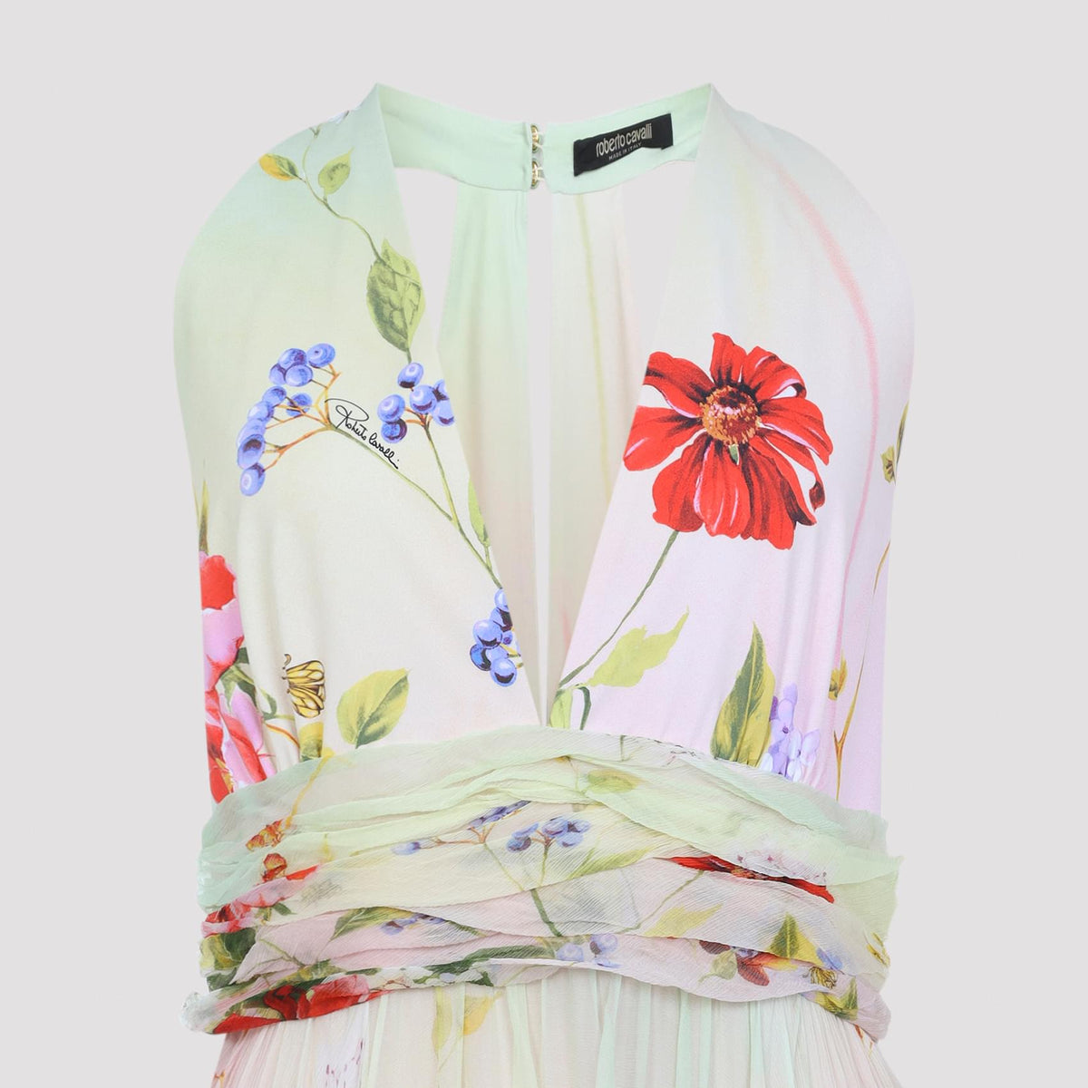 Roberto Cavalli Miami Flowers Long Dress Women ROBERTO CAVALLI