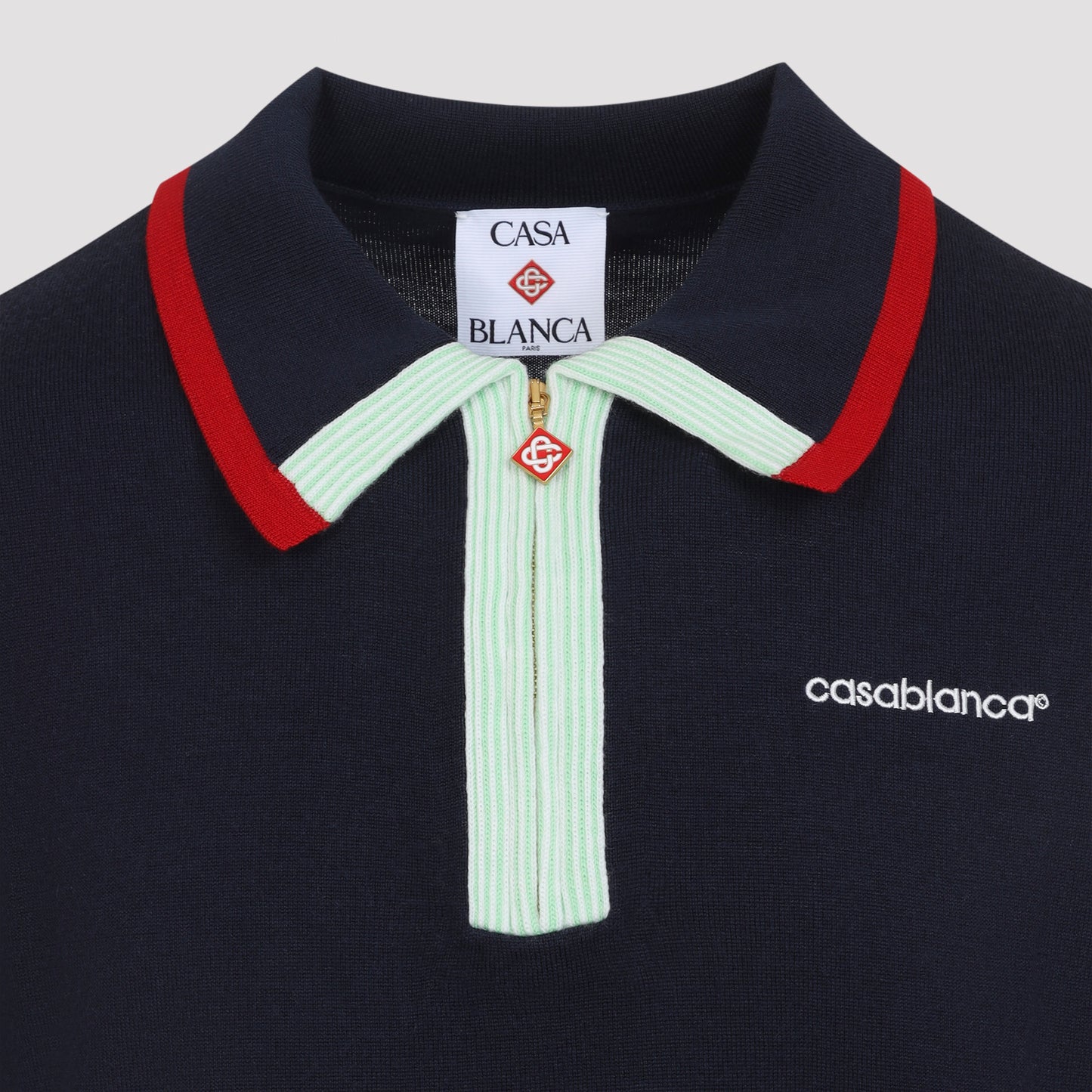 Casablanca Knitted Track Polo Men CASABLANCA