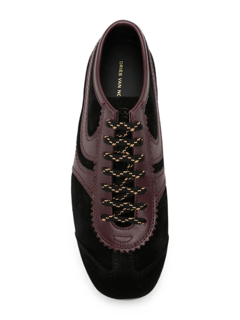 Dries Van Noten Women Suede Sneakers With Leather Inserts DRIES VAN NOTEN