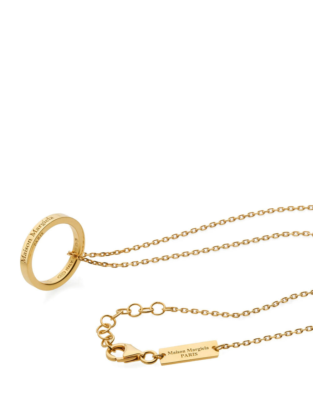 Maison Margiela Women Logo Ring Pendant Necklace MAISON MARGIELA