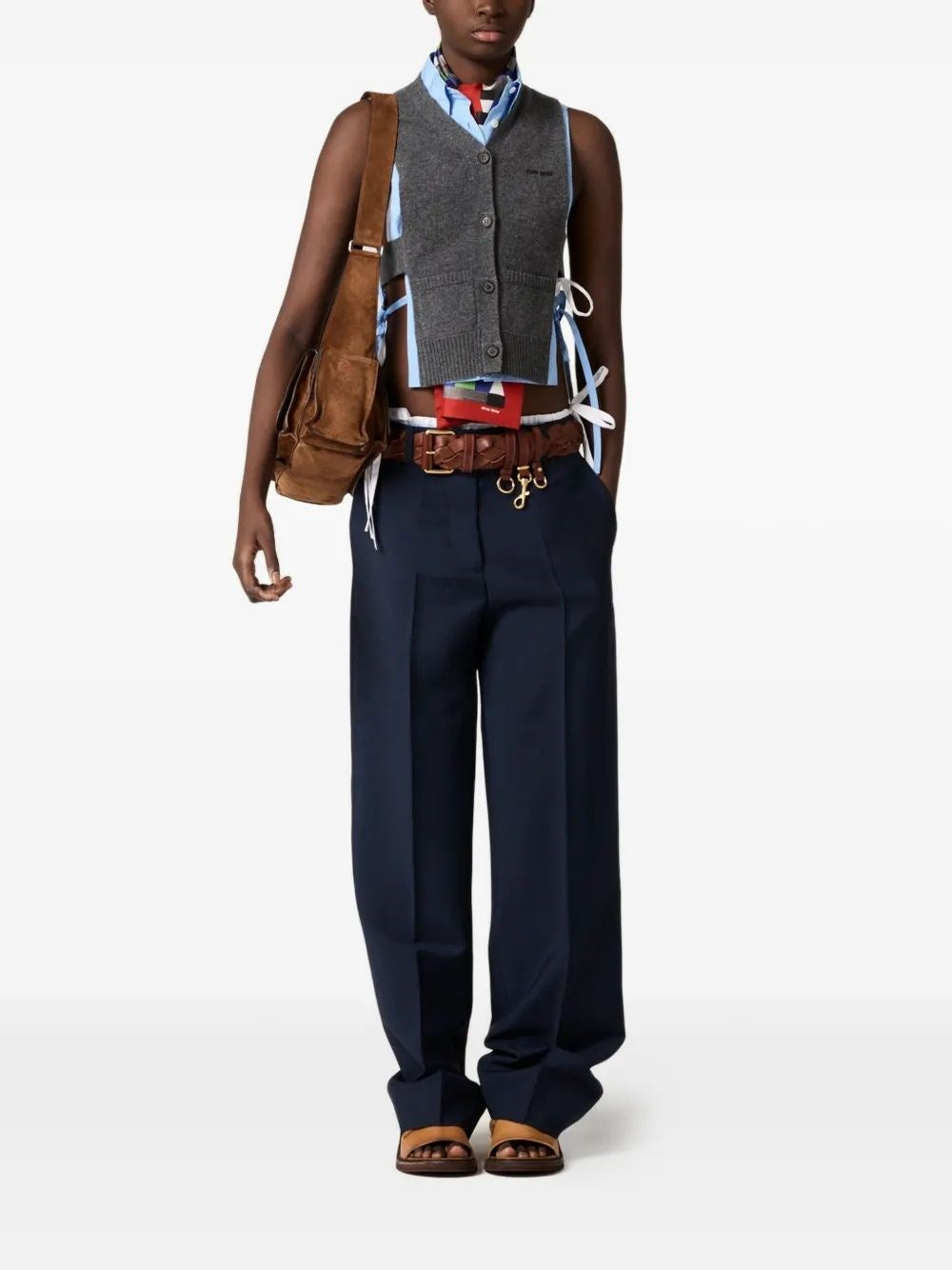 Miu Miu Women Cashmere Cardigan Vest MIU MIU