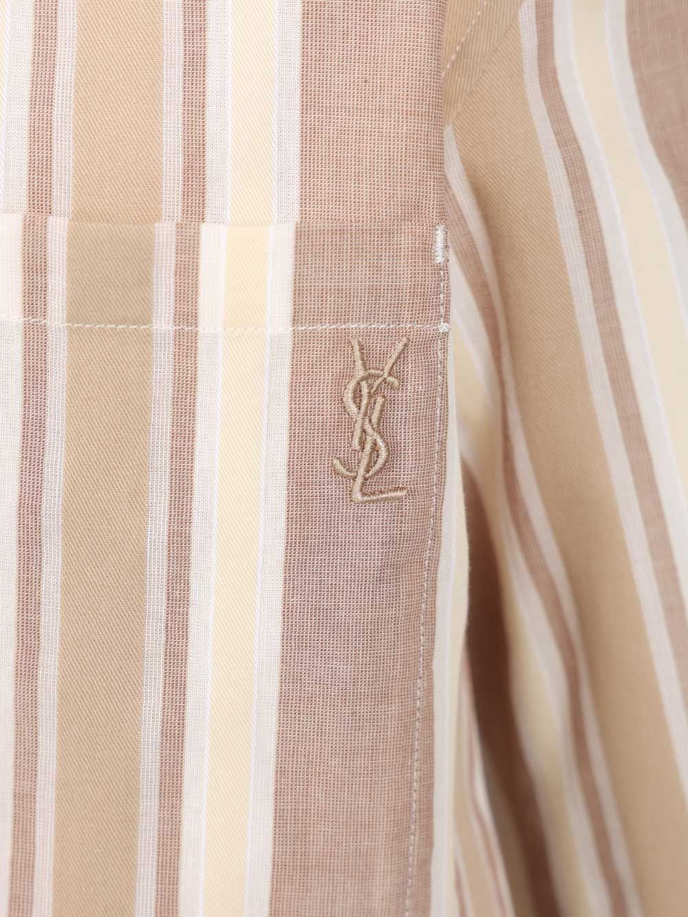 Saint Laurent Men Striped Cotton Shirt SAINT LAURENT