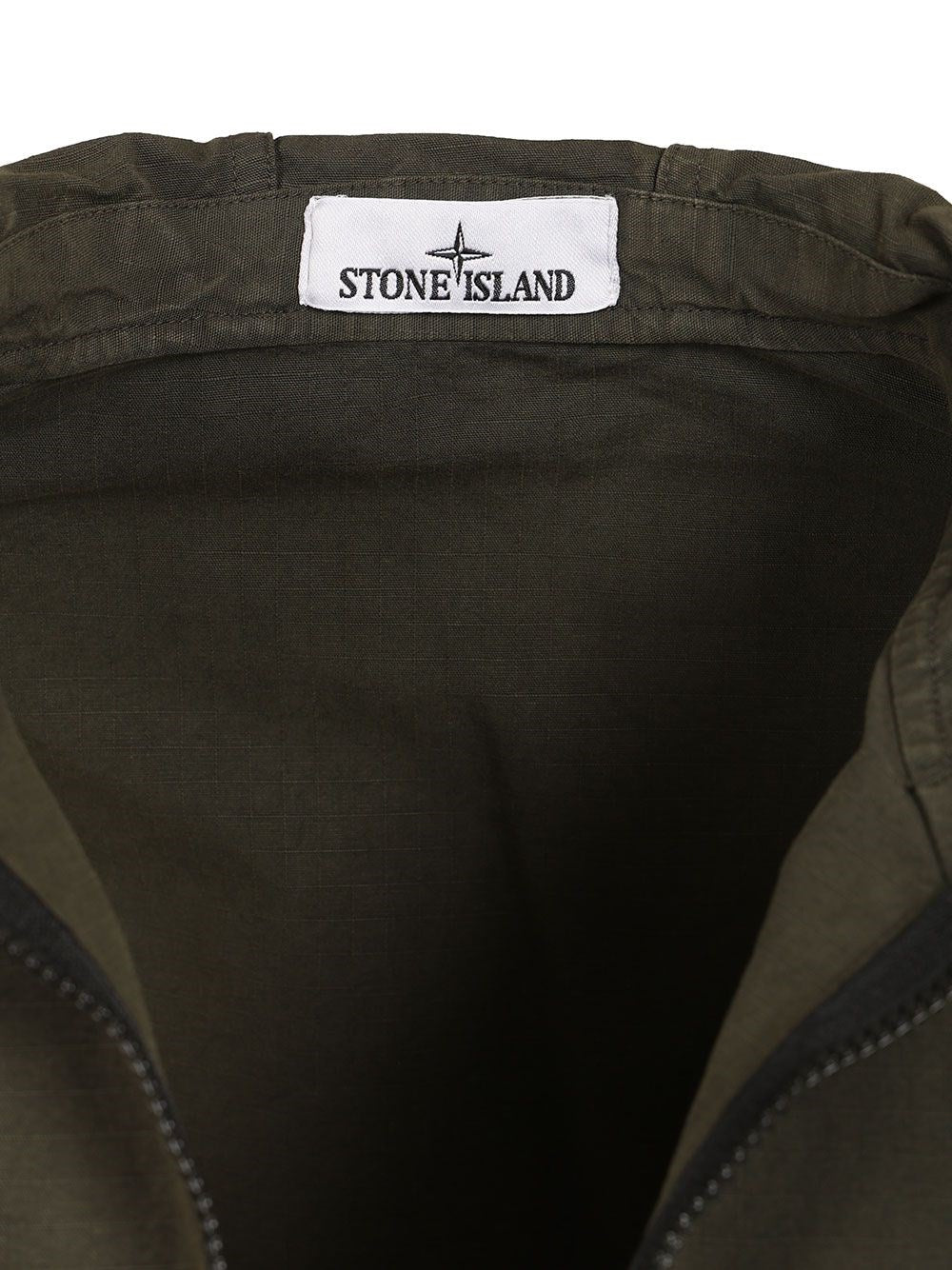 Stone Island Men Organic Cotton Ripstop Hooded Overshirt STONE ISLAND