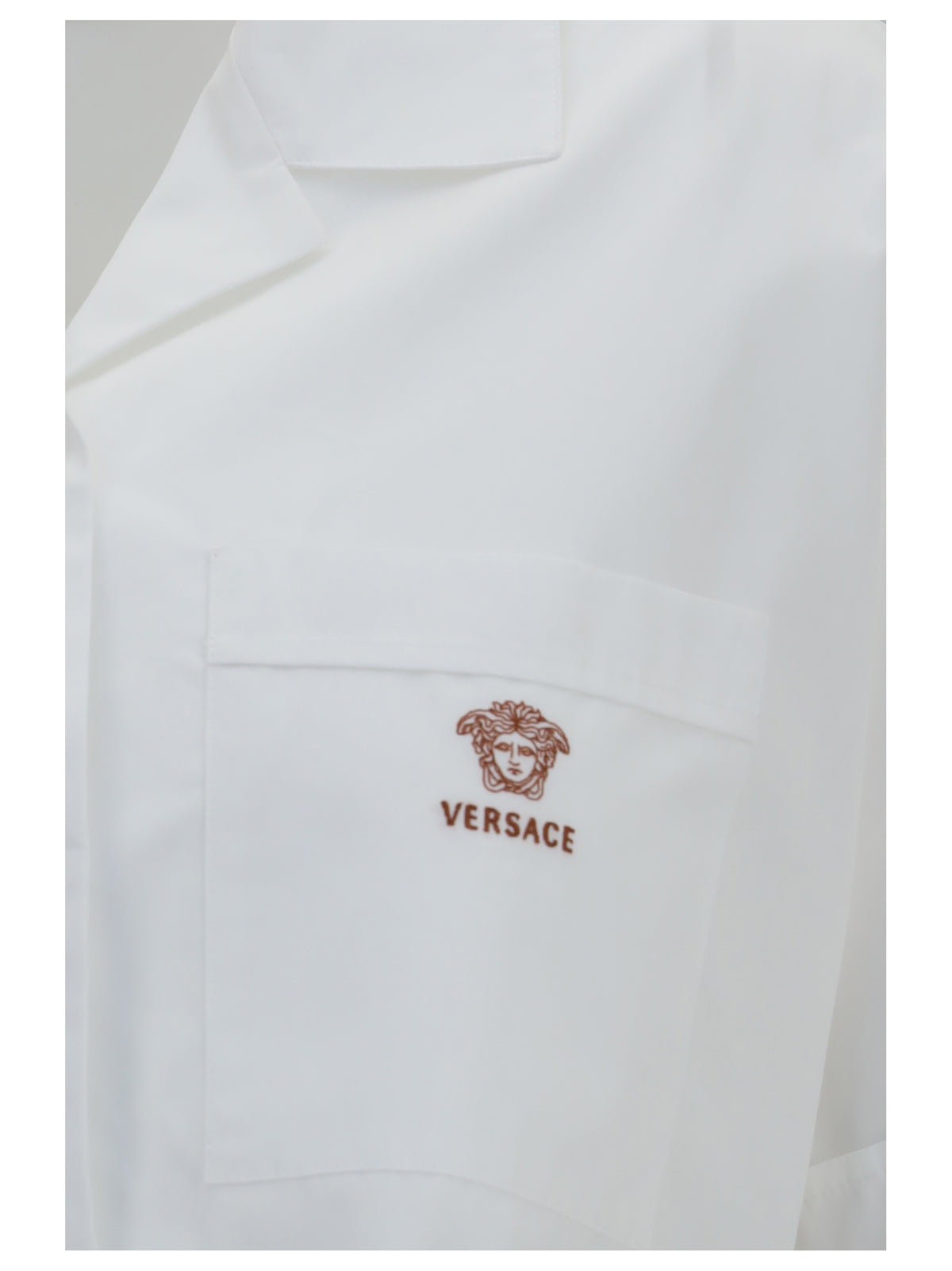 Versace Women Cropped Cotton Poplin Shirt VERSACE