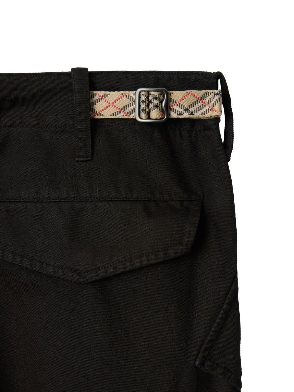 Burberry Men Cargo Trousers Crafted From Cotton Twill BURBERRY