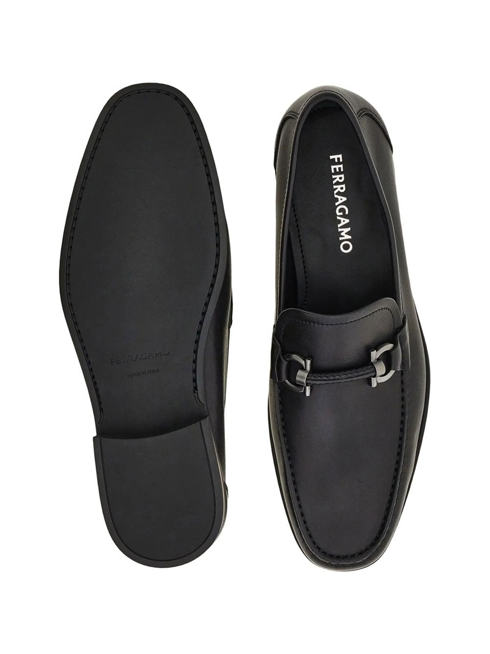 Ferragamo Men Supreme Gancini Ornament Loafers FERRAGAMO