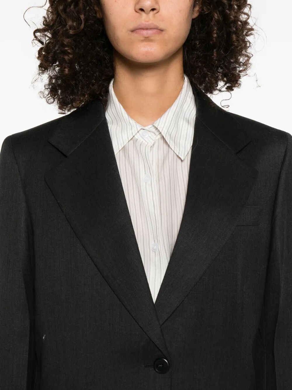 Prada Women Notched-Lapels Wool Blazer PRADA