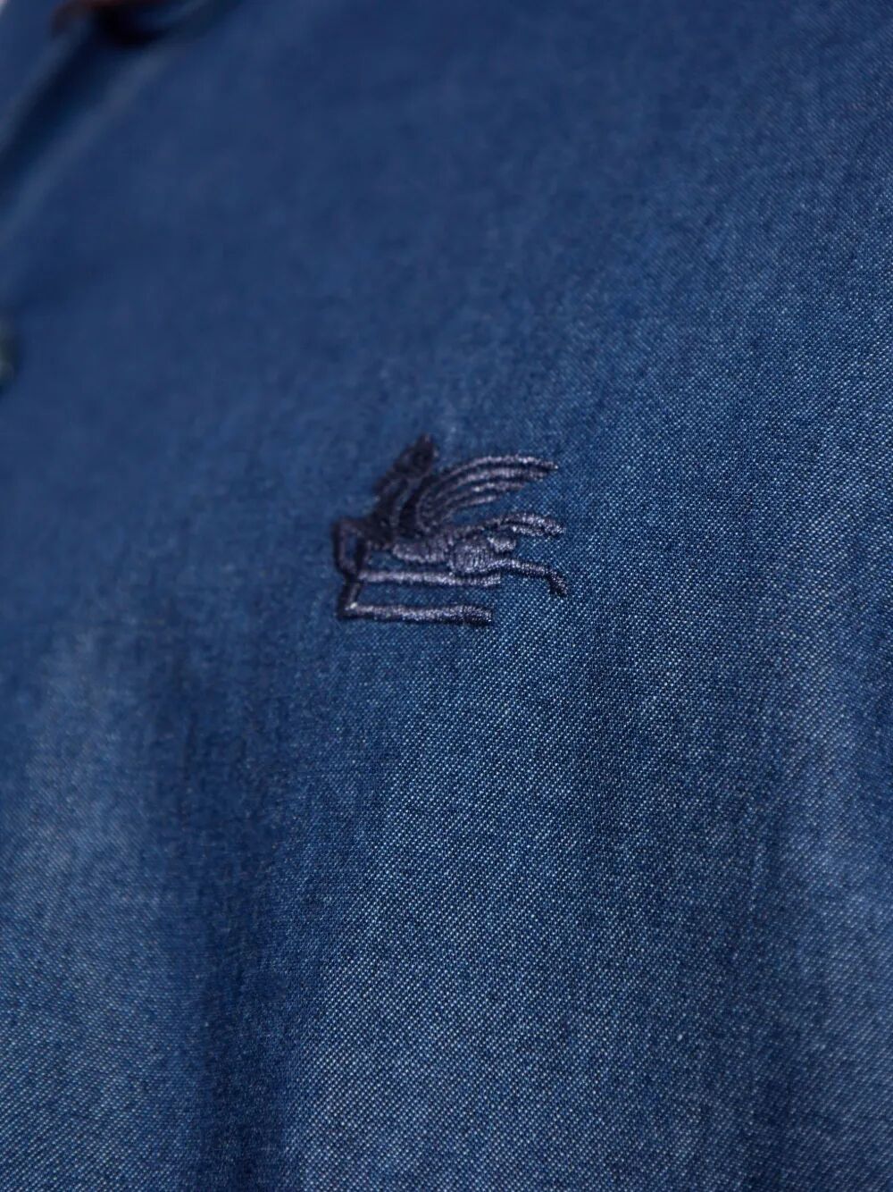 Etro Men Embroidered Logo Cotton Shirt ETRO