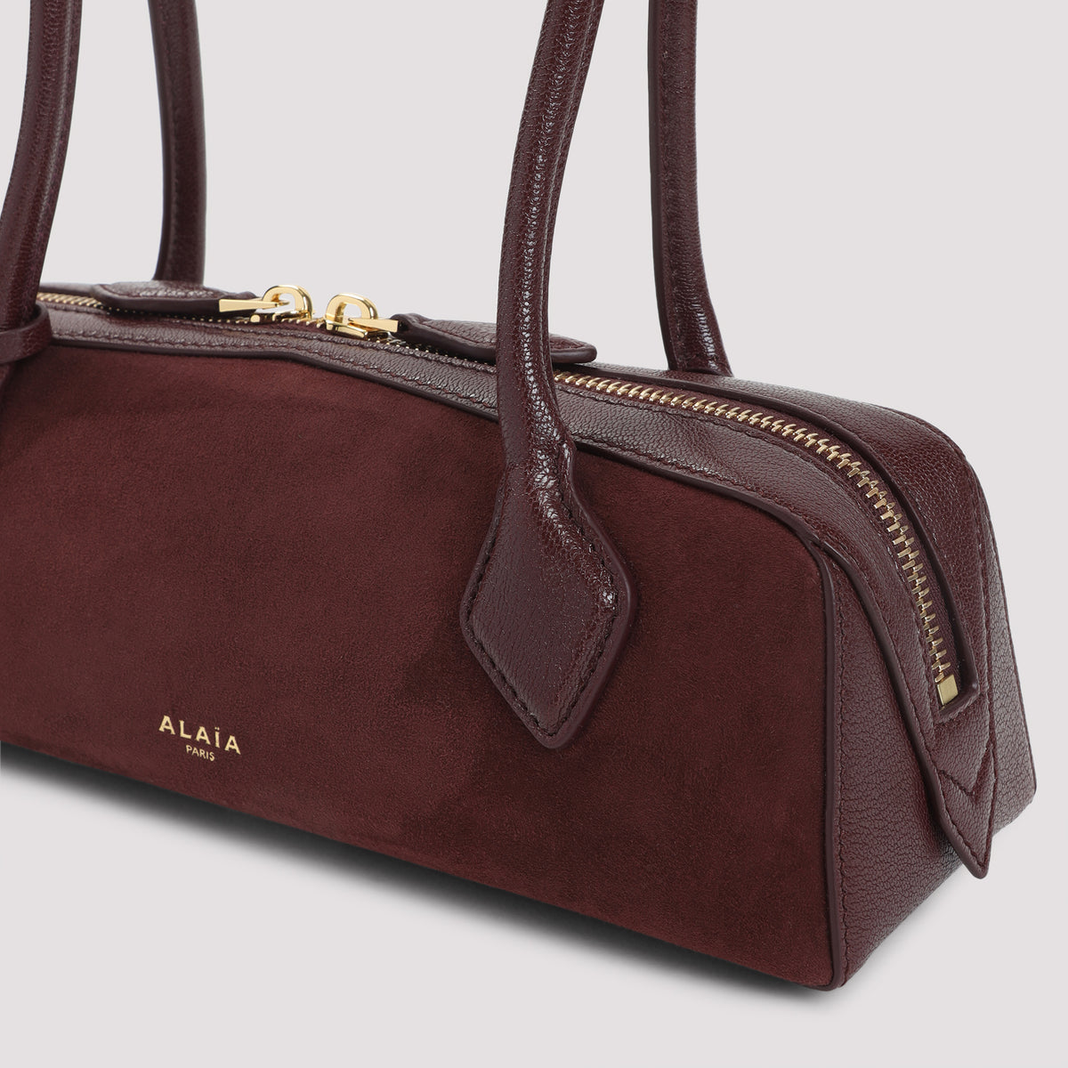 Alaïa Teckel Small Suede Shoulder Bag Women ALAIA