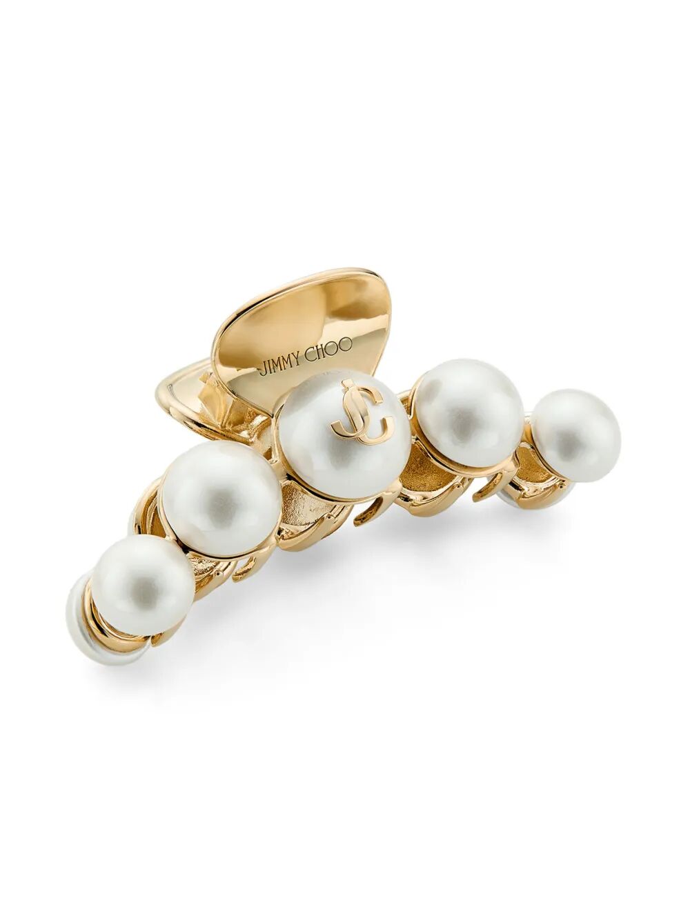 Jimmy Choo Women Gold-Finish Pearl Claw Hair Clip JIMMY CHOO