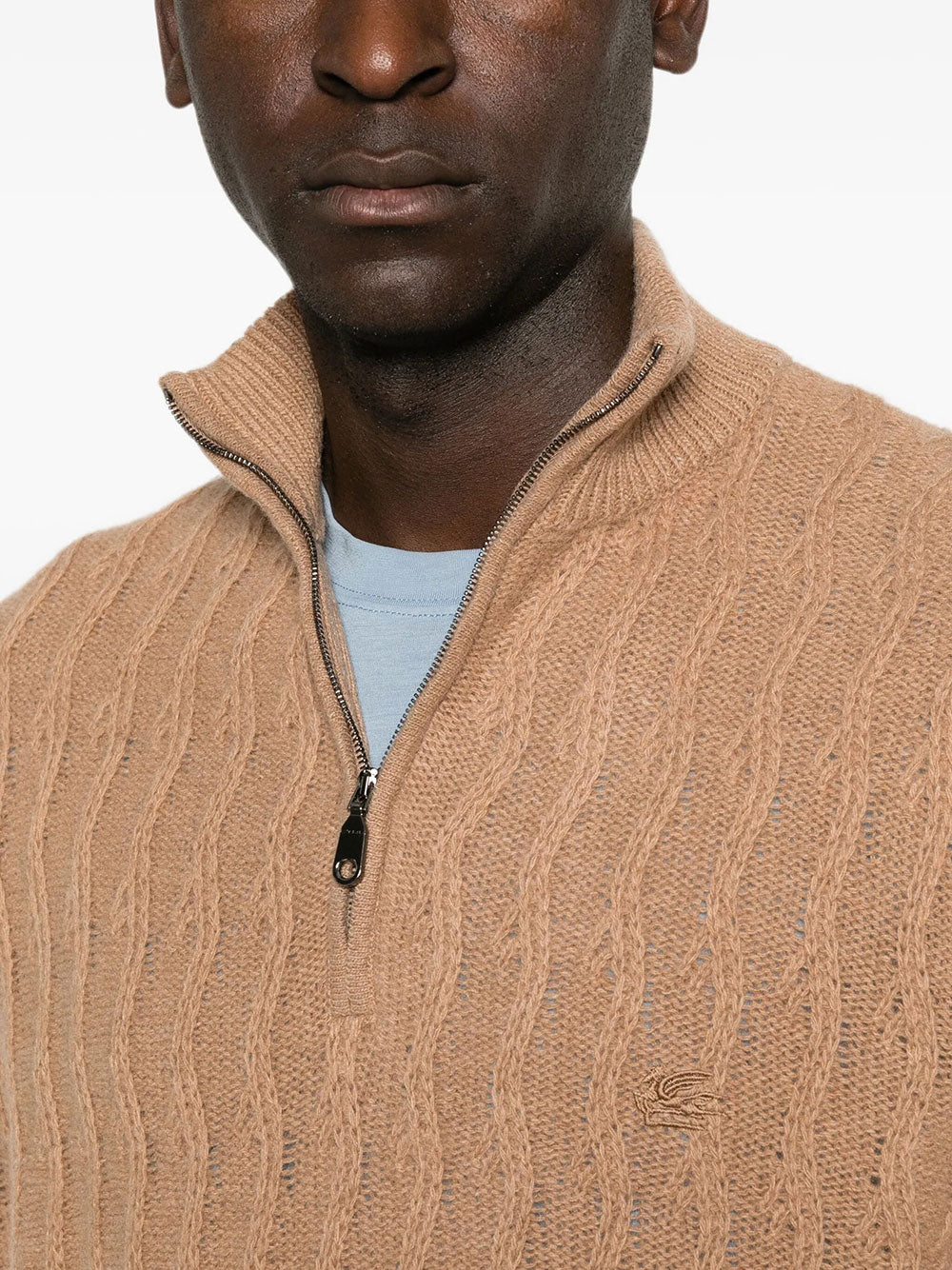 Etro Men Roma Cashmere Quarter-Zip Jumper ETRO