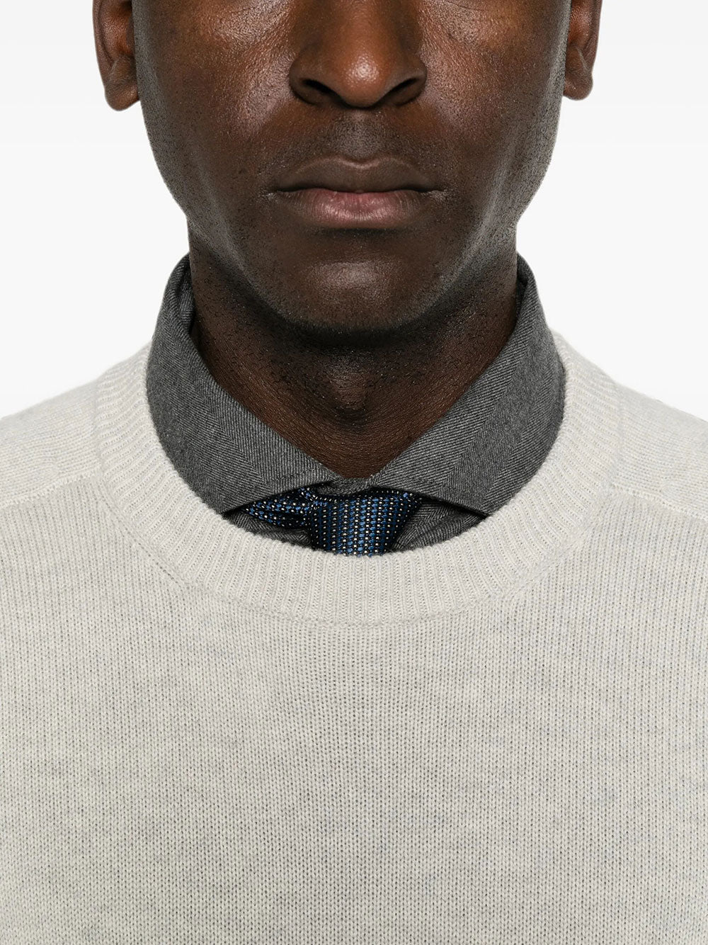 Brunello Cucinelli Men Cashmere Pullover With Patch BRUNELLO CUCINELLI